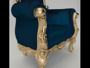 King chair 3D Model