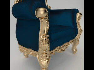 King chair 3D Model