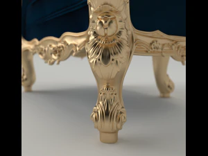 King chair 3D Model