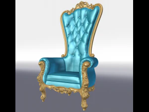 King chair 3D Model