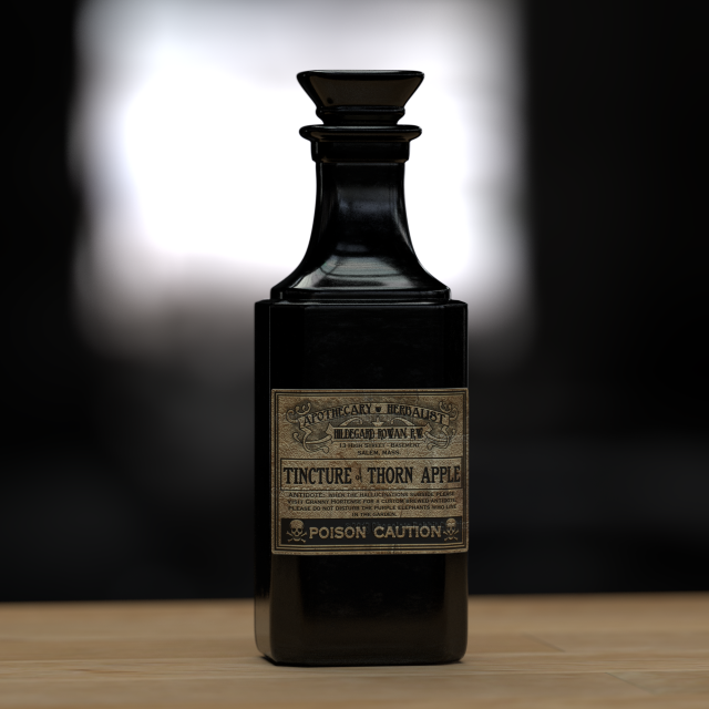 bottle of poison Modèle 3D .c4d .max .obj .3ds .fbx .stl .blend 