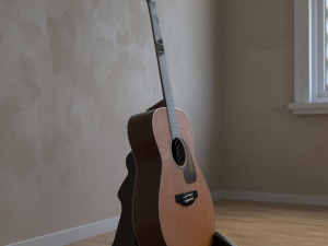 takamine acoustic guitar 3D Model