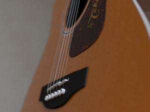 takamine acoustic guitar 3D 모델