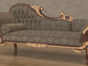 divano barocco Modello 3D
