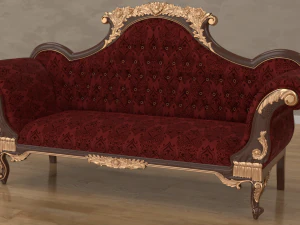 baroque sofa 3D Model