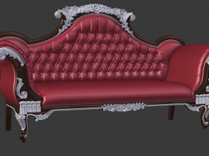 baroque sofa 3D 模型