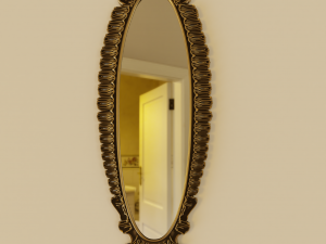 baroque mirror pack 3D Модель
