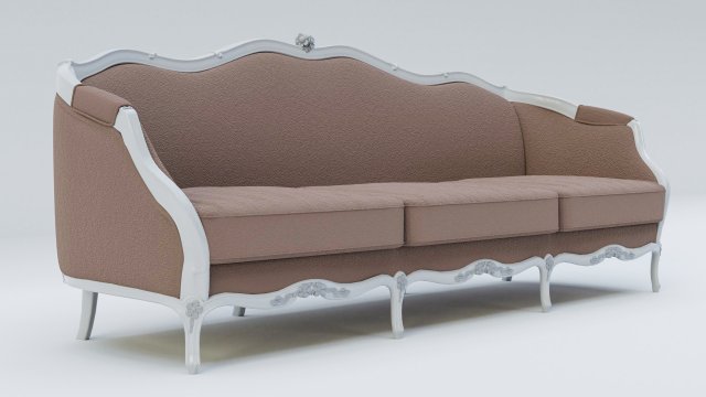 louis xv sofa 3D 模型 .c4d .max .obj .3ds .fbx .stl .blend 