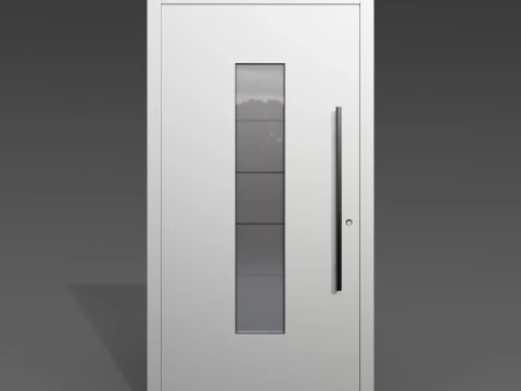 Modern Front Door Set 3D Model