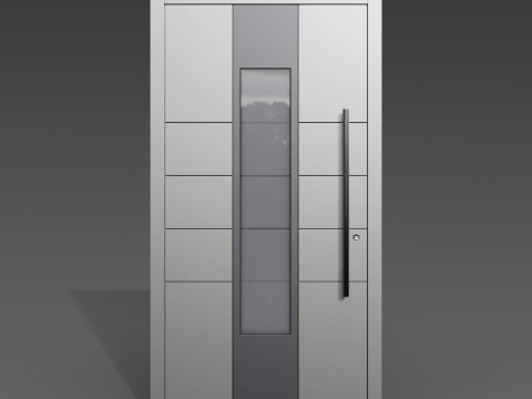 Modern Front Door Set 3D Модель