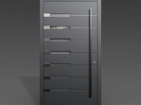 Modern Front Door Set 3D Модель