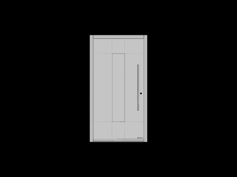 Modern Front Door Set 3D Модель