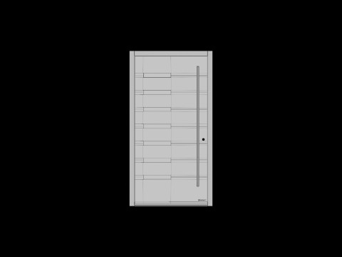 Modern Front Door Set 3D Модель