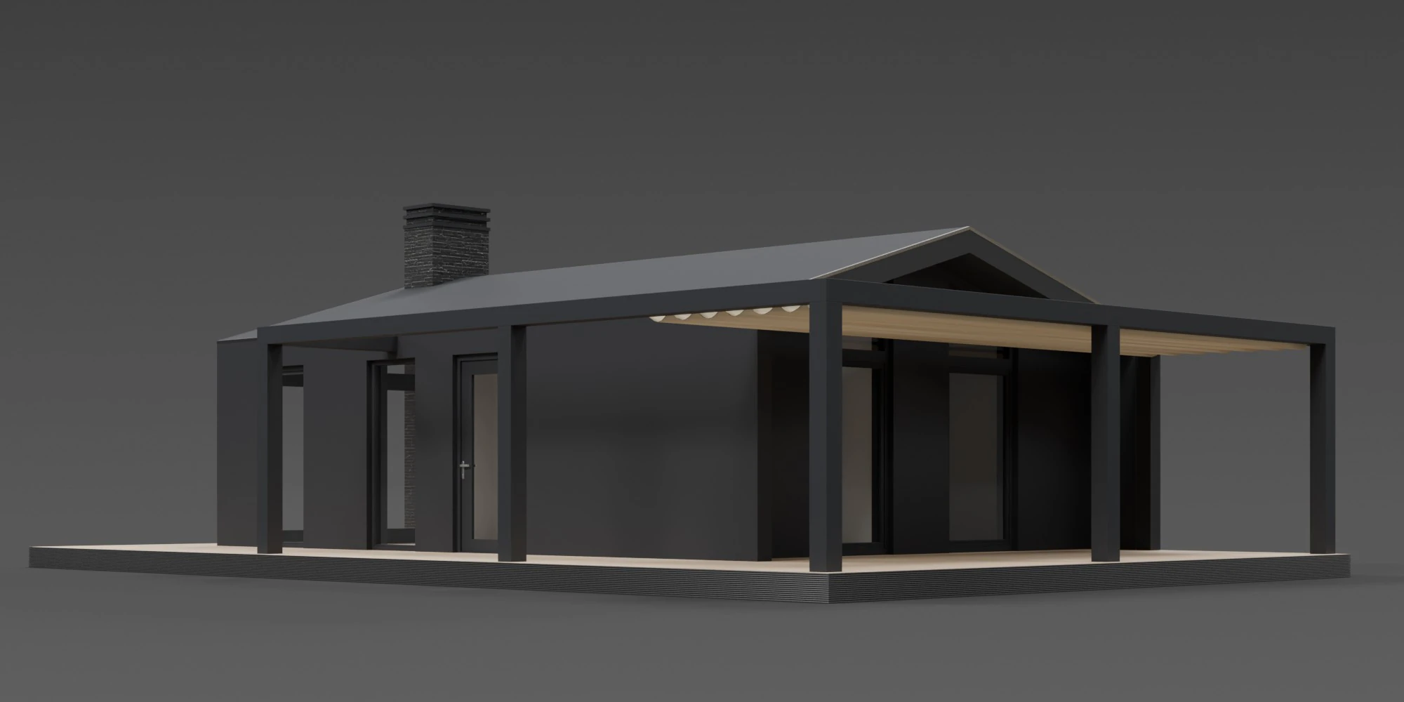Shadowline Pavilion 3D Model .c4d .max .obj .3ds .fbx .stl .blend 