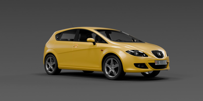 Seat Leon 2008 FR Modelo 3D .c4d .max .obj .3ds .fbx .stl .blend