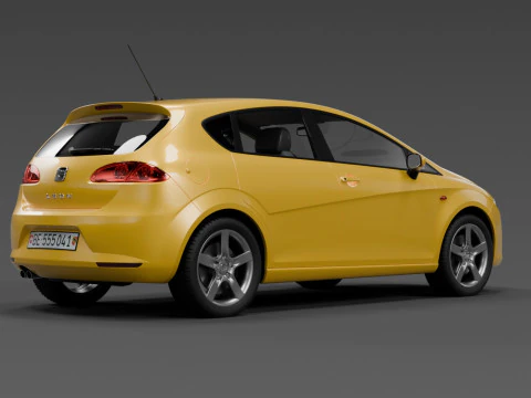 Seat Leon 2008 FR 3D Model