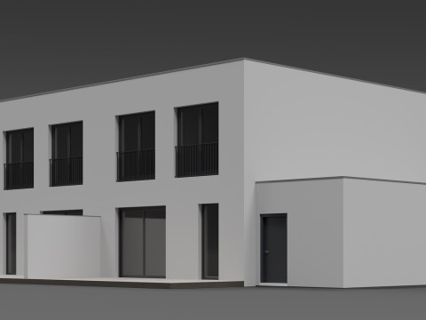 Duplex house Modello 3D