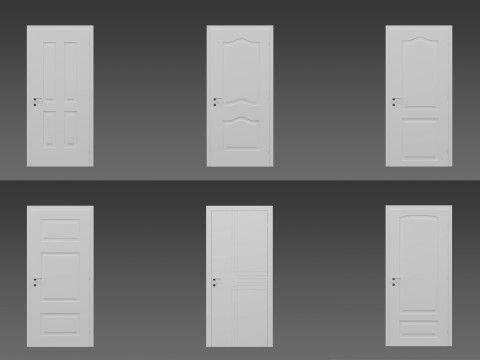 Interior Door Set Modelo 3D