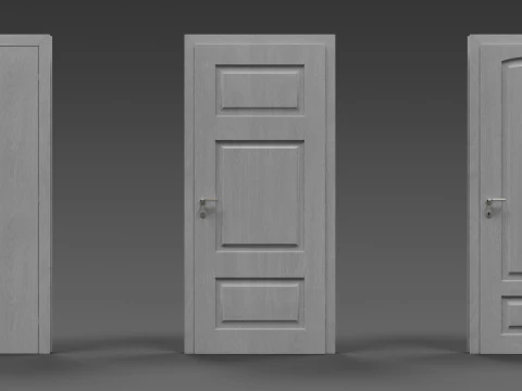 Interior Door Set 3D Model