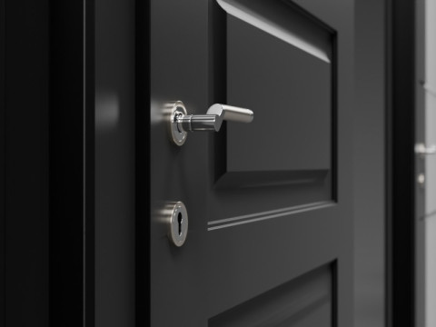 室内ドアセット 3Dモデル