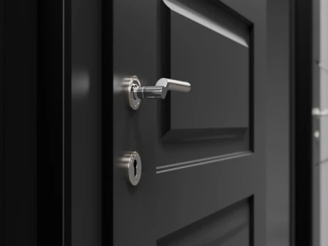 Interior Door Set 3D Model
