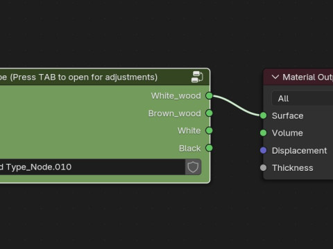室内ドアセット 3Dモデル