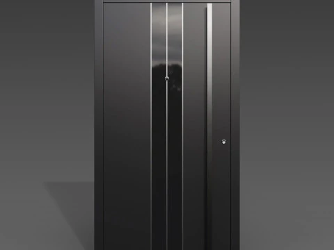 Modern Front Door Collection 3D Model