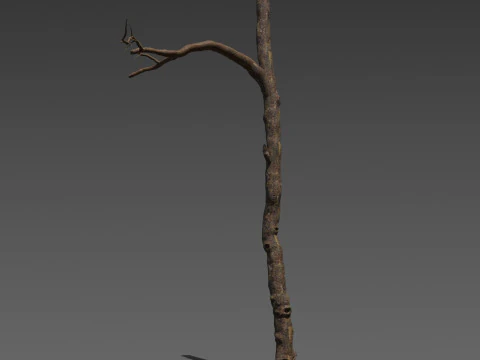 Wraithwood Trunks 3 Stylized Dead Tree 3D Model