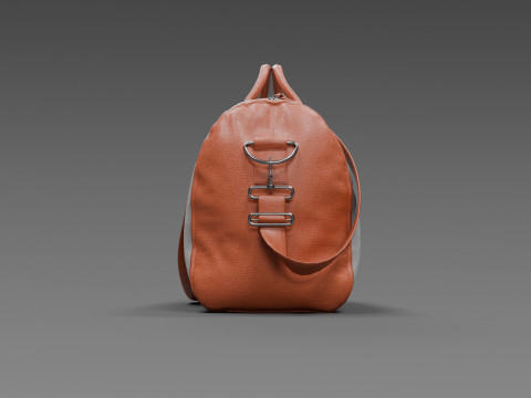 Leather Duffel Bag High-Quality 3D Model
