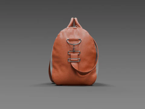 Leather Duffel Bag High-Quality 3D Model
