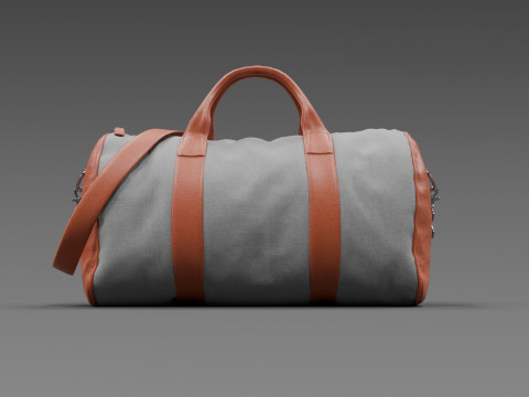 Leather Duffel Bag High-Quality 3D Model
