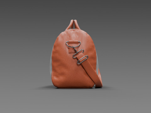 Leather Duffel Bag High-Quality 3D Model
