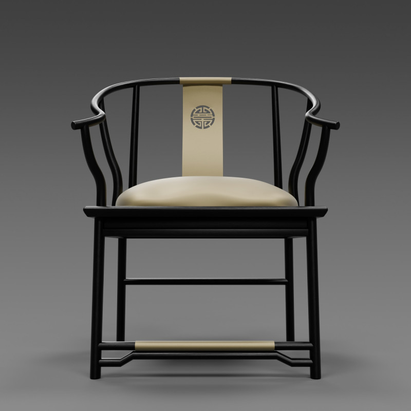 Poltroncina imbottita Indochine Modello 3D .c4d .max .obj .3ds .fbx .stl .blend 