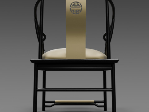 Poltroncina imbottita Indochine Modello 3D