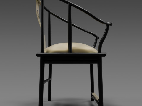 Poltroncina imbottita Indochine Modello 3D