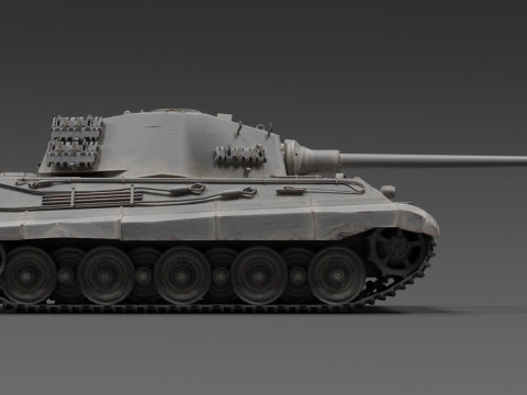 Panzerkampfwagen Tiger Ausf B 3D Modell