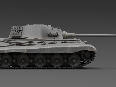 Panzerkampfwagen Tiger Ausf B 3D Модель