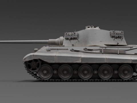 Panzerkampfwagen Tiger Ausf B 3D Model