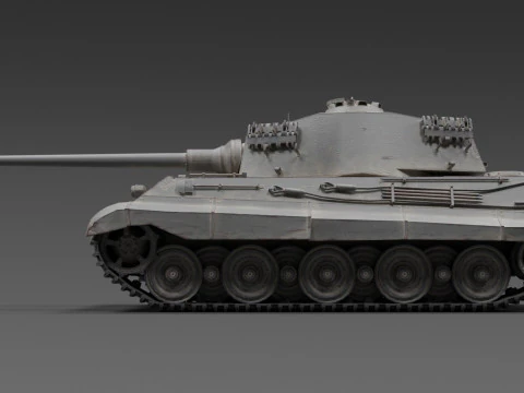 Panzerkampfwagen Tiger Ausf B 3D Model