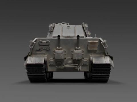 Panzerkampfwagen Tiger Ausf B 3D Model
