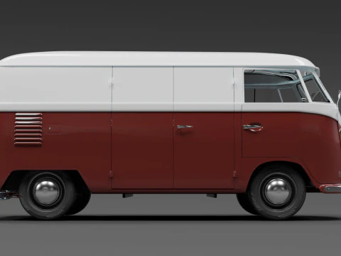 Volkswagen Тип 2 3D Модель