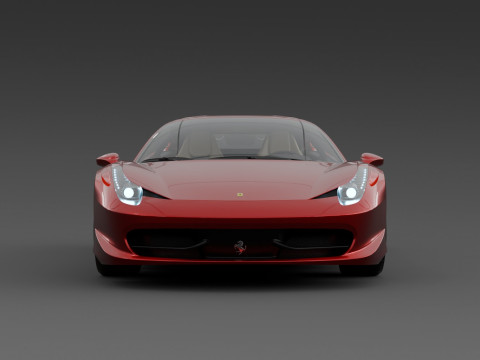 Ferrari 458 Italia High-Poly 3D Modell
