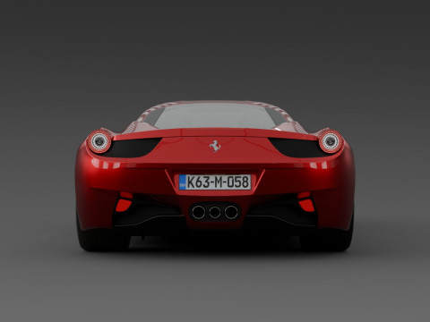 Ferrari 458 Italia High-Poly 3D Modell