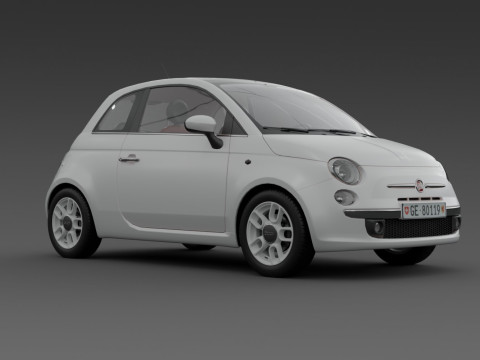 Fiat 500 3D 모델