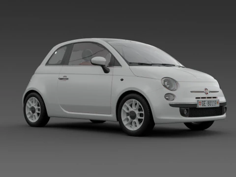 Фіат 500 3D Модель