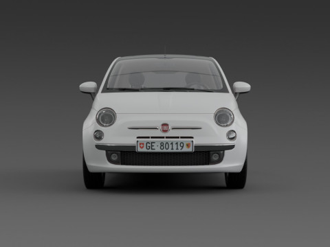 Fiat 500 Modelo 3D