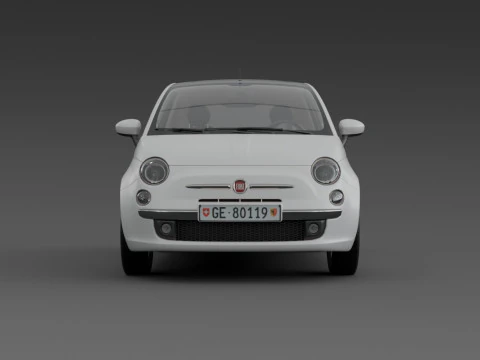 Fiat 500 3D Model