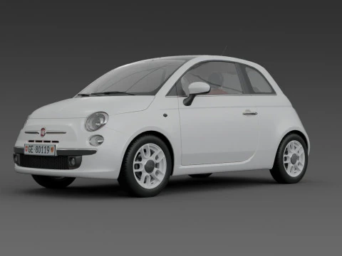 Fiat 500 3D Model