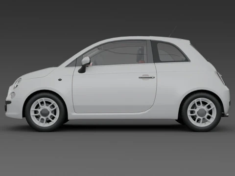 Fiat 500 3D Model