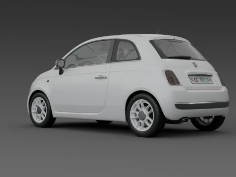 Fiat 500 3D Model